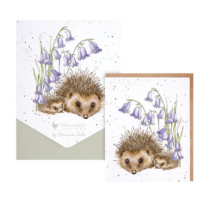 Wrendale Card Pack Of 8 Love And Hedgehugs