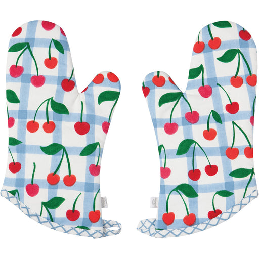 Danica  Now Designs Jubilee Set Of 2 Oven Mitts Very Cherry - Bear Country Kitchen