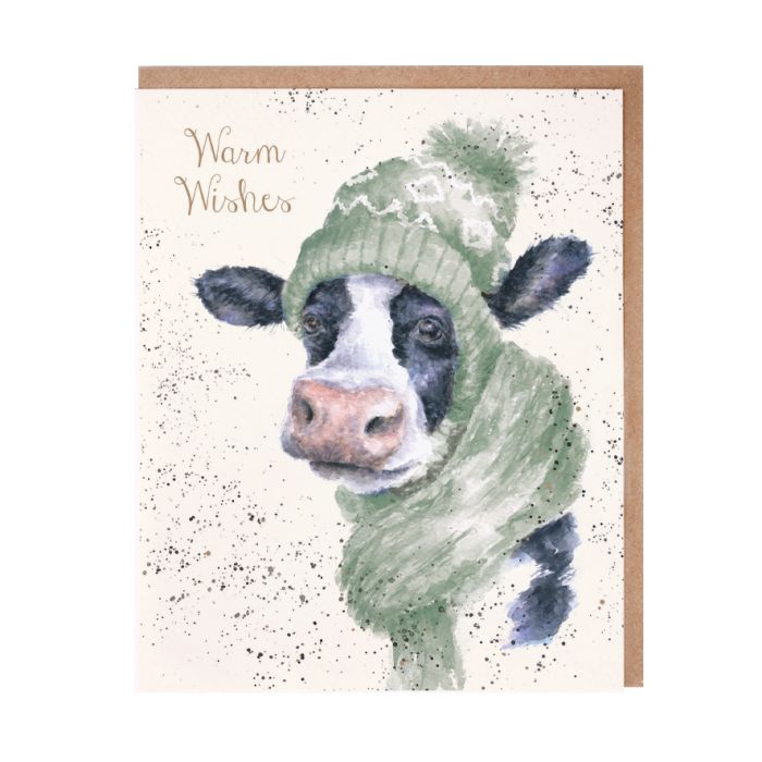 Wrendale Greeting Card A Moo-rry Christmas (Cow) - Bear Country Kitchen