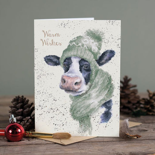 Wrendale Greeting Card A Moo-rry Christmas (Cow) - Bear Country Kitchen