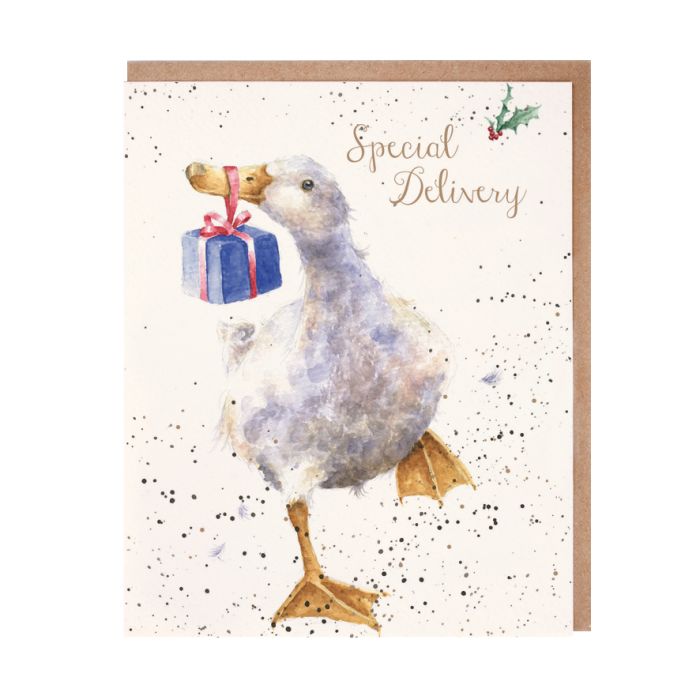 Wrendale Greeting Card Underneath Special Delivery (Goose)