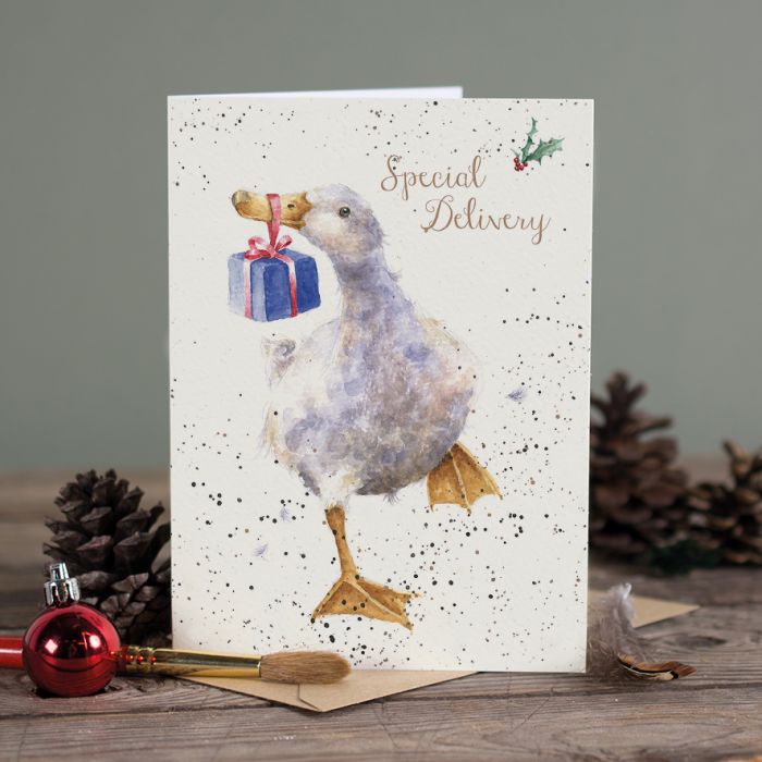 Wrendale Greeting Card Underneath Special Delivery (Goose)