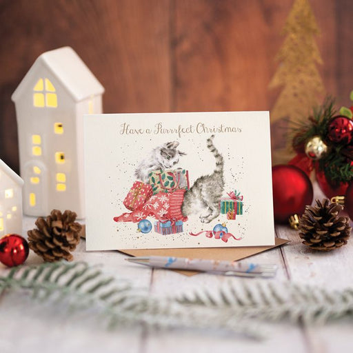 Wrendale Greeting Card Have A Purrfect Christmas - Bear Country Kitchen