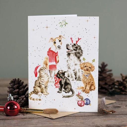 Wrendale Greeting Card The Office Party (Dogs & Cats) - Bear Country Kitchen