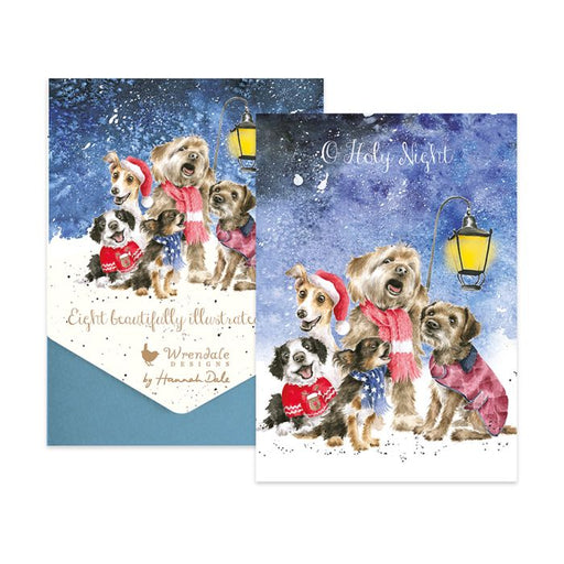 Wrendale Christmas Card Pack Of 8 O Holy Night (Dogs) - Bear Country Kitchen