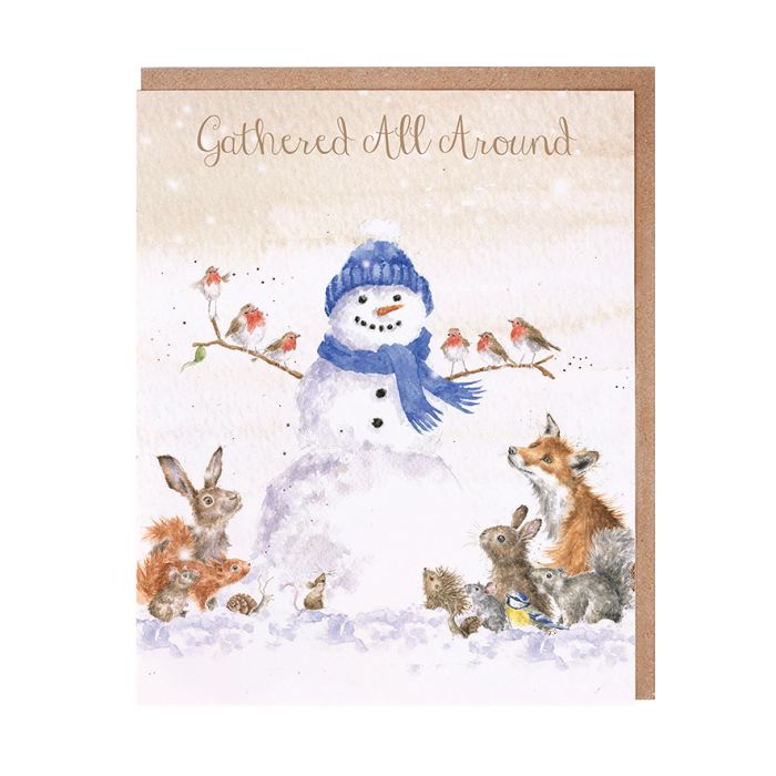 Wrendale Christmas Card Pack Of 8 Gather All Around