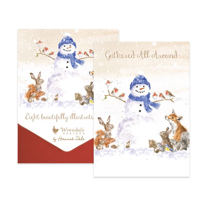 Wrendale Christmas Card Pack Of 8 Gather All Around