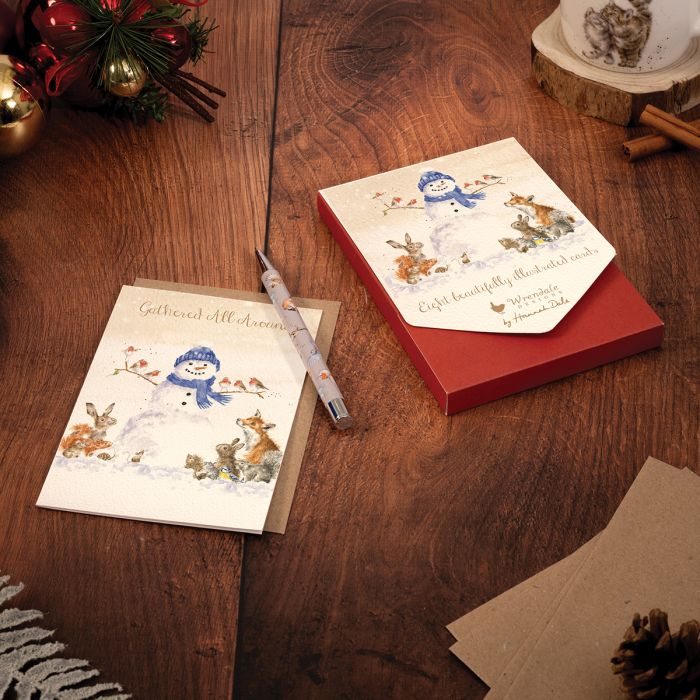 Wrendale Christmas Card Pack Of 8 Gather All Around