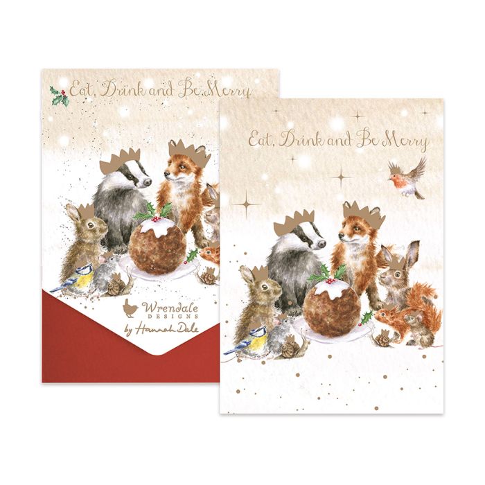 Wrendale Christmas Card Pack Of 8 Christmas Kings