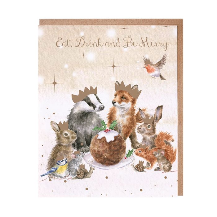 Wrendale Christmas Card Pack Of 8 Christmas Kings