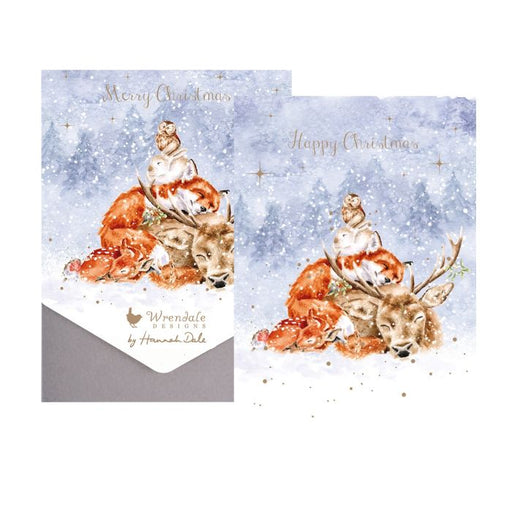 Wrendale Christmas Card Pack Of 8 Comfort & Joy - Bear Country Kitchen