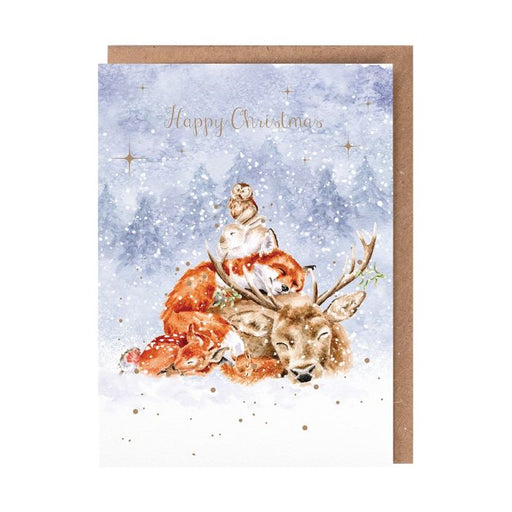 Wrendale Christmas Card Pack Of 8 Comfort & Joy - Bear Country Kitchen