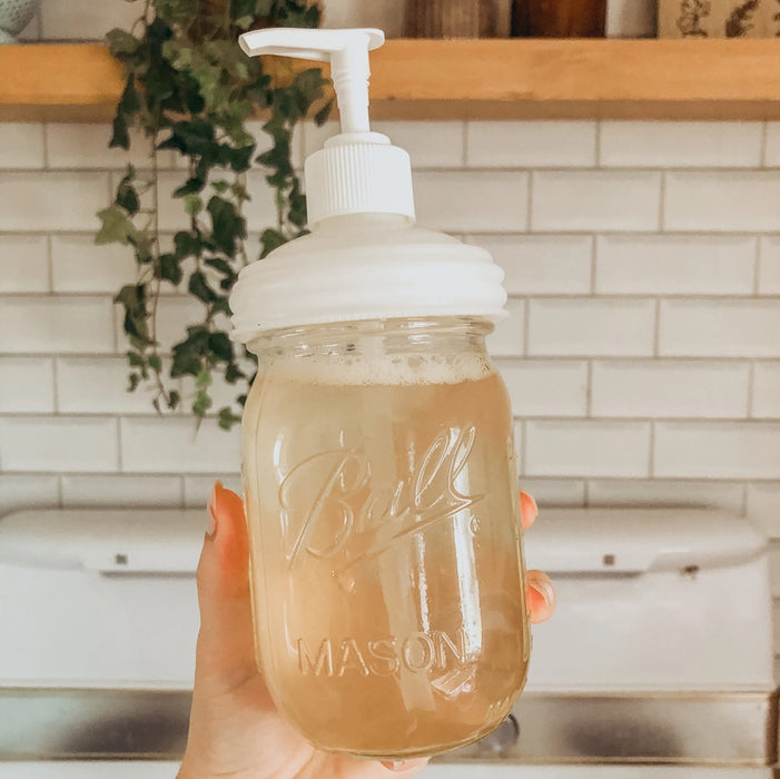 ReCap Mason Jar Pump White Regular Mouth - Bear Country Kitchen