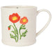 Danica Floral Embossed Mug Poppy - Bear Country Kitchen