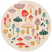 Danica Jubilee Round Braided Placemat Mushroom Gems - Bear Country Kitchen