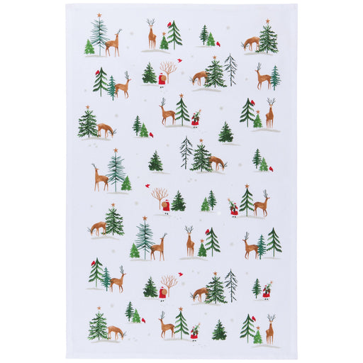 Danica Now Designs Dishtowel Santa's Reindeer - Bear Country Kitchen