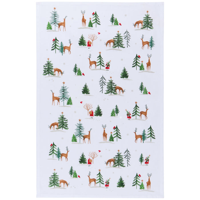 Danica Now Designs Dishtowel Santa's Reindeer - Bear Country Kitchen