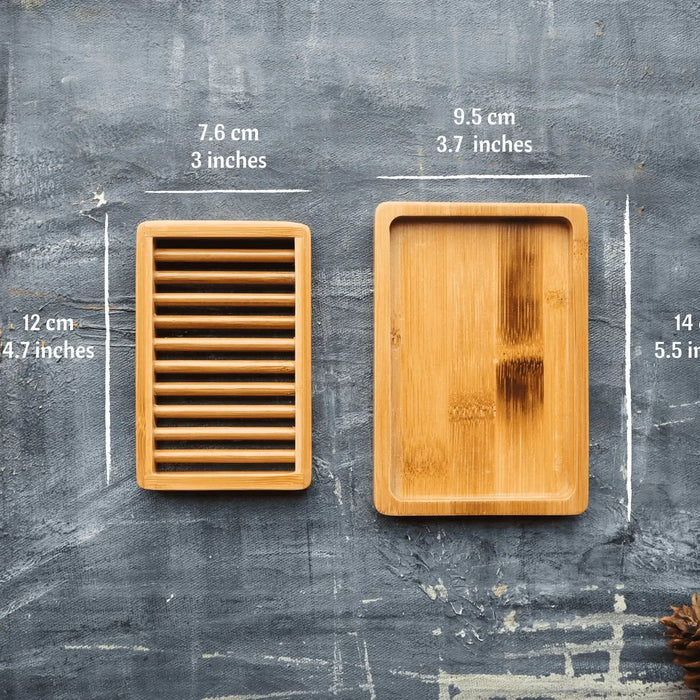 Plantish Dual-Layer Bamboo Soap Dish