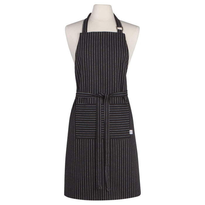 Danica Chef Apron - Pinstripe Black - Bear Country Kitchen