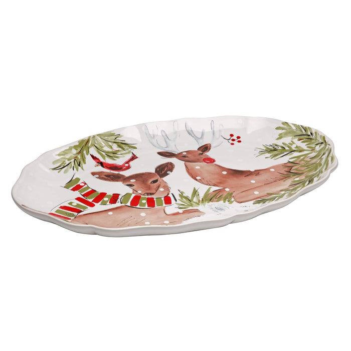 Casafina Deer Friends XL Oval Platter - Bear Country Kitchen