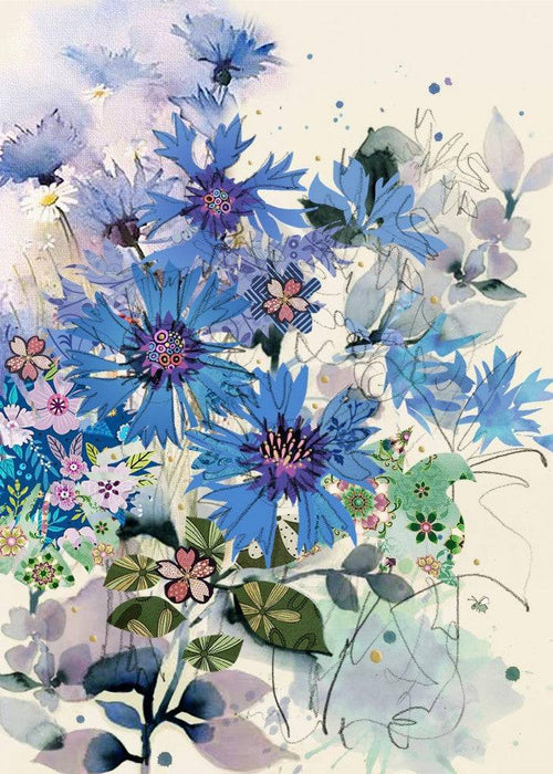 Bug Art Card - Cornflowers - Bear Country Kitchen