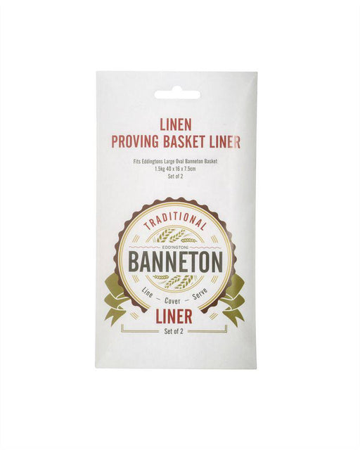 Eddingtons Linen Banneton Liner 1.5KG Oval S/2 - Bear Country Kitchen