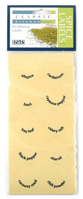 RSVP 50 Round Herb & Spice Labels - Bear Country Kitchen
