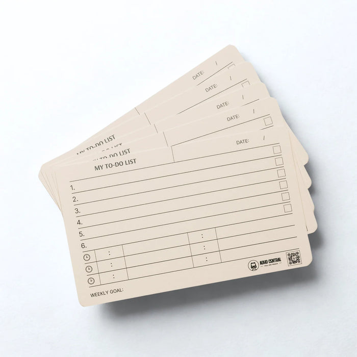 ADHD Central On Track Cards - Bear Country Kitchen