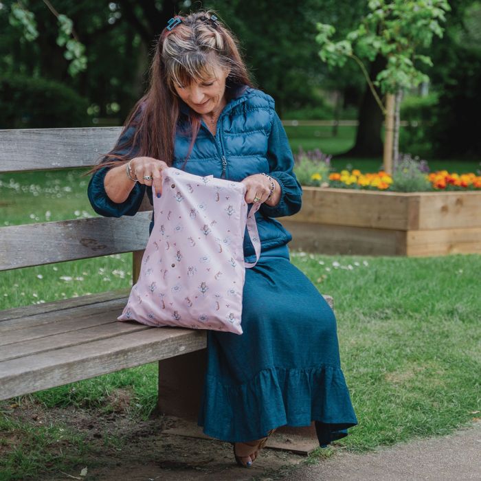 Wrendale Foldable Shopping Bag Oops a Daisy Mouse - Bear Country Kitchen