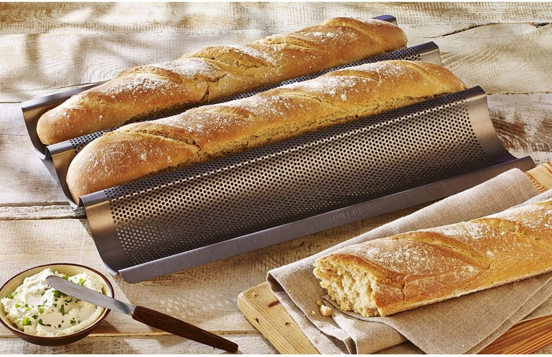 Birkmann Bread Buddies Baguette Pan (3 Baguette) - Bear Country Kitchen