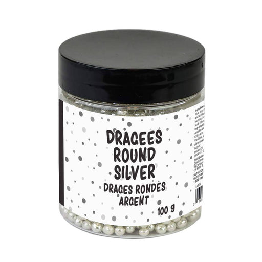 Epicureal Dragees/ Pearls Round Silver Sprinkles - Bear Country Kitchen