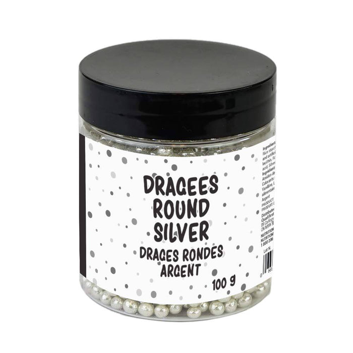Epicureal Dragees/ Pearls Round Silver Sprinkles - Bear Country Kitchen