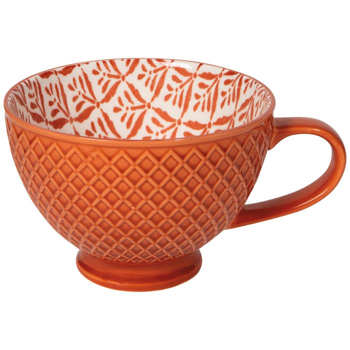 Danica Now Designs Latte Mug Copper Leaves - Bear Country Kitchen