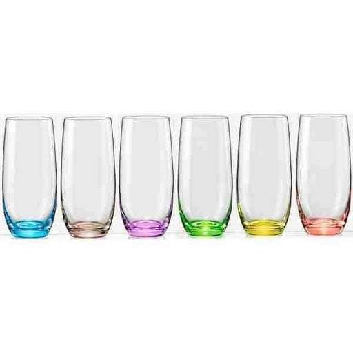 Bohemia Crystal Hi ball Glasses Set Of 6 Assorted - Bear Country Kitchen