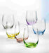 Bohemia Crystal Rainbow Old Fashioned Set Of 6 Assorted - Bear Country Kitchen