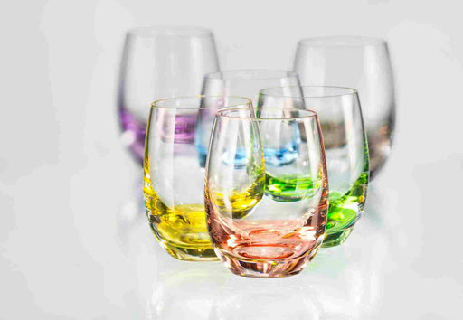 Bohemia Crystal Shot Glasses Set Of 6 Assorted - Bear Country Kitchen