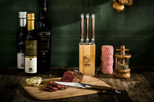 Laguiole Steak Knife Set Of 6 Dark Wood - Bear Country Kitchen