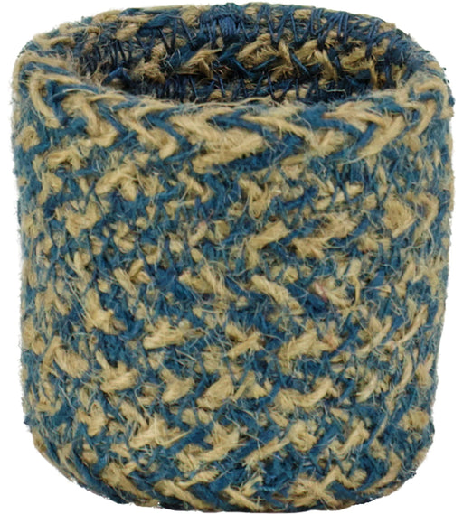 BCS Woven Jute Napkin Rings Set Of 4 Cornflower - Bear Country Kitchen