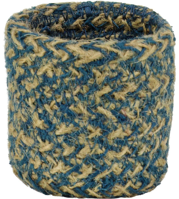 BCS Woven Jute Napkin Rings Set Of 4 Cornflower - Bear Country Kitchen