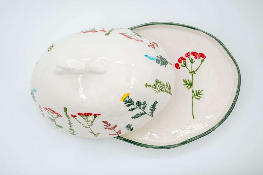 Butter Dish Wildflowers - Bear Country Kitchen