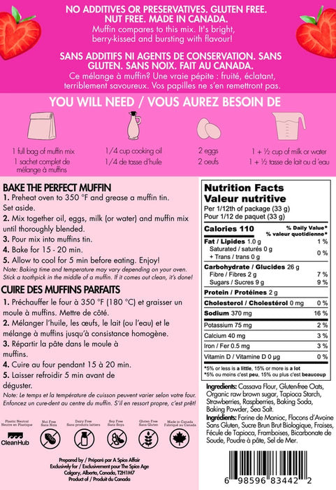 The Spice Age You Bake Me Blush Muffin Mix Gluten Free