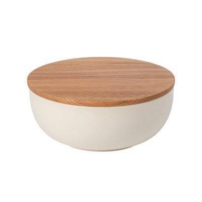 Pacifica Serving Bowl With Oak Lid - Bear Country Kitchen