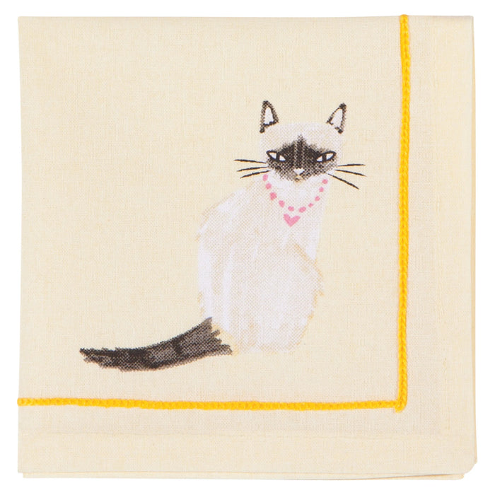 Danica Jubilee Cocktail Napkin Set Of 4 Feline Fine - Bear Country Kitchen