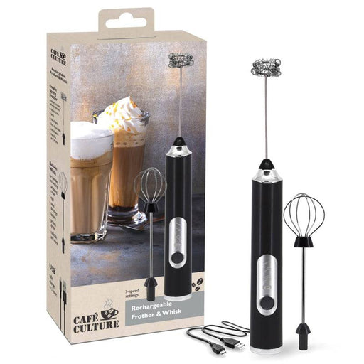 Cafe Culture Rechargeable Frother & Whisk - Bear Country Kitchen