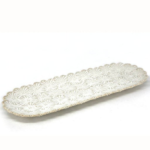 BIA Oblong Platter Bouquet  White - Bear Country Kitchen