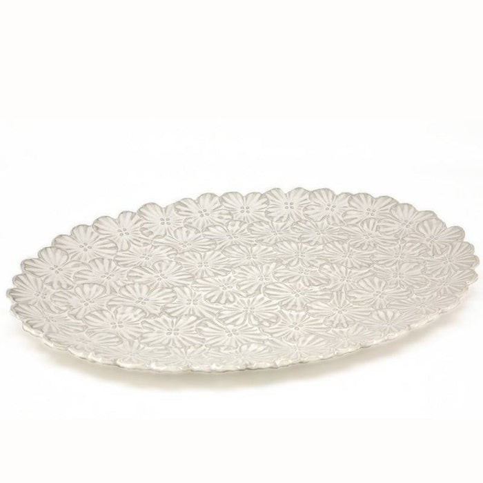 BIA Bouquet Platter White 32cm x 22.5cm - Bear Country Kitchen
