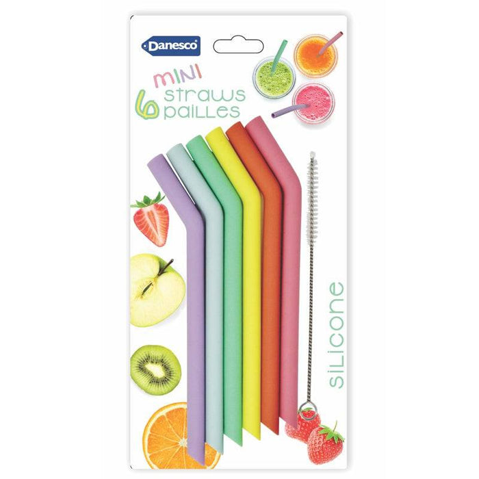 Danesco Mini Silicone Straws Set/ 7 - Bear Country Kitchen