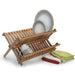 Natural Living Bamboo Folding Dish Rack - Bear Country Kitchen