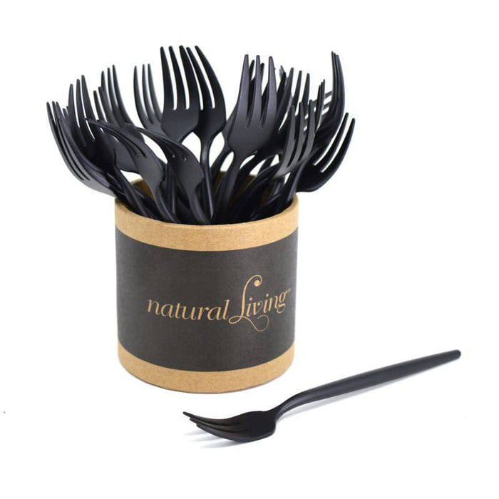 Natural Living Small Fork Black - Bear Country Kitchen