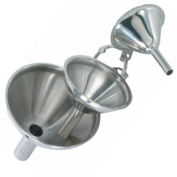 Set of 3 Mini S/S Funnels - Bear Country Kitchen
